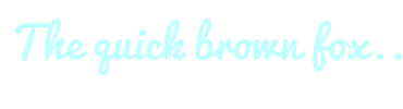 Image with Font Color BFFFFE and Background Color FFFFFF